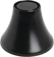 HUBERT Black Melamine Pedestal - 6 1/2"Dia x 4 7/10"H