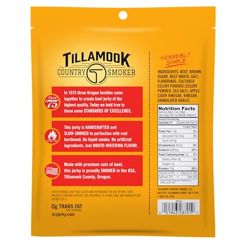 TILLAMOOK COUNTRY SMOKER Old Fashioned / 2.5 Ounce (Pack of 1) / 1 Jerky