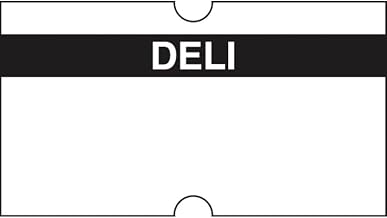 HUBERT Deli Labels for HUBERT One Line Pricing Gun - 21mm L x 13mm H, 16 Sleeves