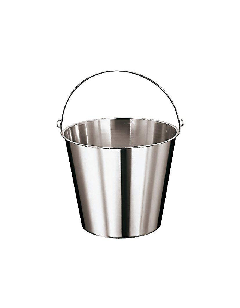 Graduated Bucket 31x27x by PADERNO – 31x27x12, 12 liters, Alloy Steel, Steel, Model 41960-12