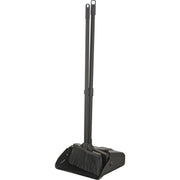 Upright Dust Pan & Lobby Broom Combo Kit by Global Industrial – 36"L x 13"W x 4"H, Plastic, Black, Model 261790
