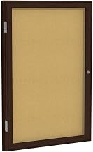 Ghent's Wood 36" x 24" 1 Door Enclosed Bulletin Board in Natural