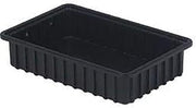 LEWISBins ESD-Safe Divider Box, 16-1/2"L x 10-29/32"W x 3-1/2"H, Lot of 4