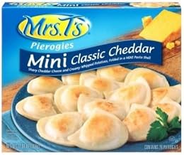 Mrs Ts Classic Potato and Cheddar Mini Pierogies, 12.84 Ounce -- 12 per case.