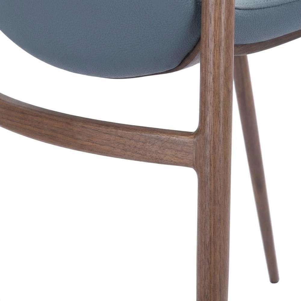 Gray Desi Modern Bar Stool Set of by Starlight Canyon Home – 100% Polyurethane, Plywood, Steel, Grey