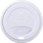 Karat C-KDL516W-PP 10-24 oz. Sipper Dome Lid - White (Case of 1000)