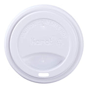 10-24 oz. Sipper Dome Lid - White (Case of 1000) by Karat – PP - Polystyrene, White, Model C-KDL516W-PP