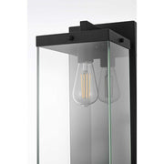 Julien One Light Outdoor Wall Sconce Black by Lighting Design – Iron, Black