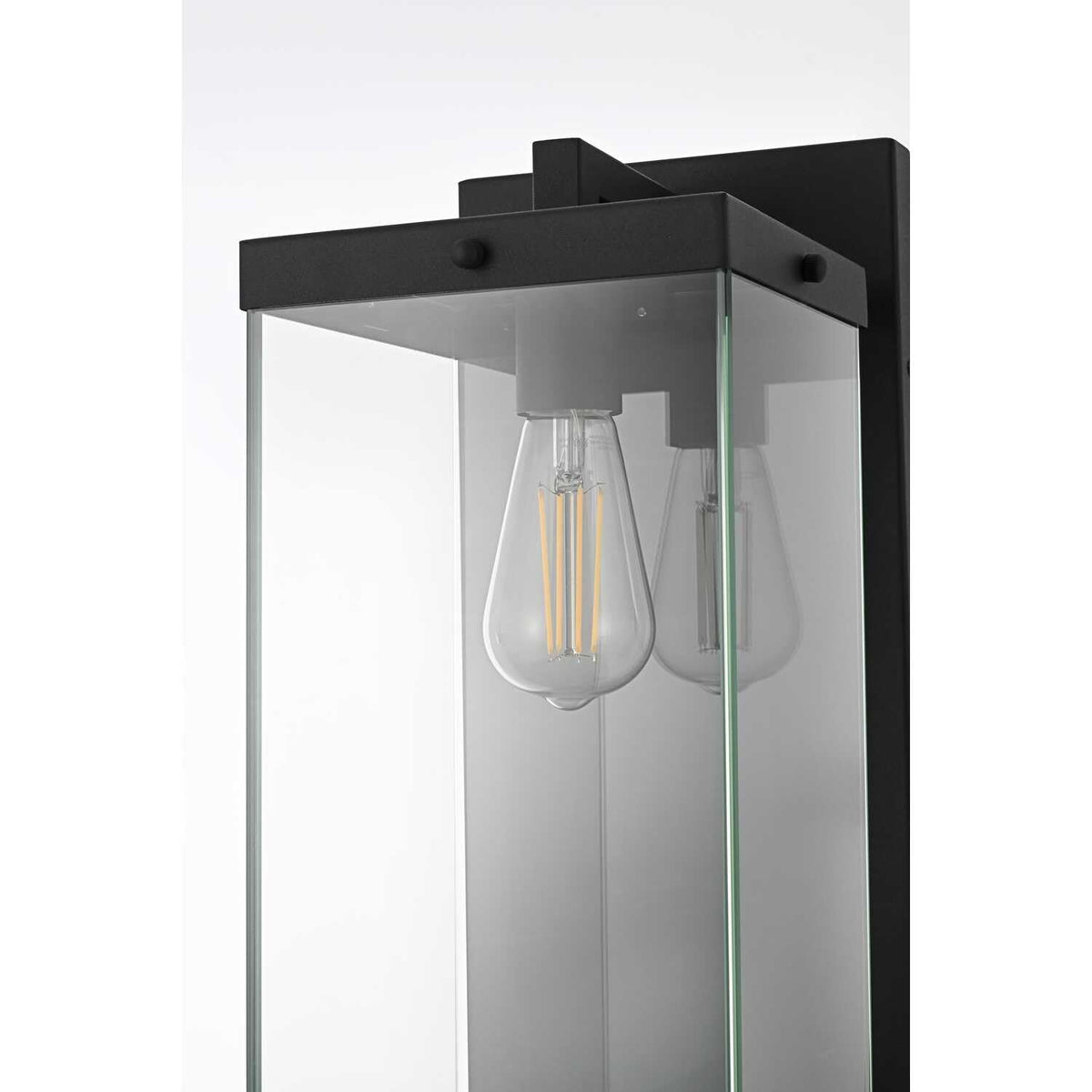 Julien One Light Outdoor Wall Sconce Black by Lighting Design – Iron, Black