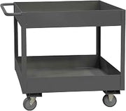 Durham RSC6-1830-2-3.6K-95 2 Shelf Stock Cart with Lips Up, 6", 3600 lb Capacity