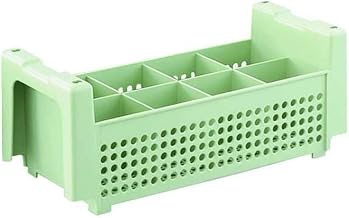 Vollrath 52640 Signature flatware Basket with 8 Compartments without Handles, 7-9/32-Inch, Green