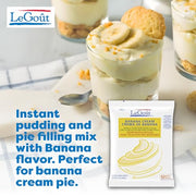 LeGout Banana Cream / 24 Ounce (Pack of 12) / 1 Pie & Pastry Fillings