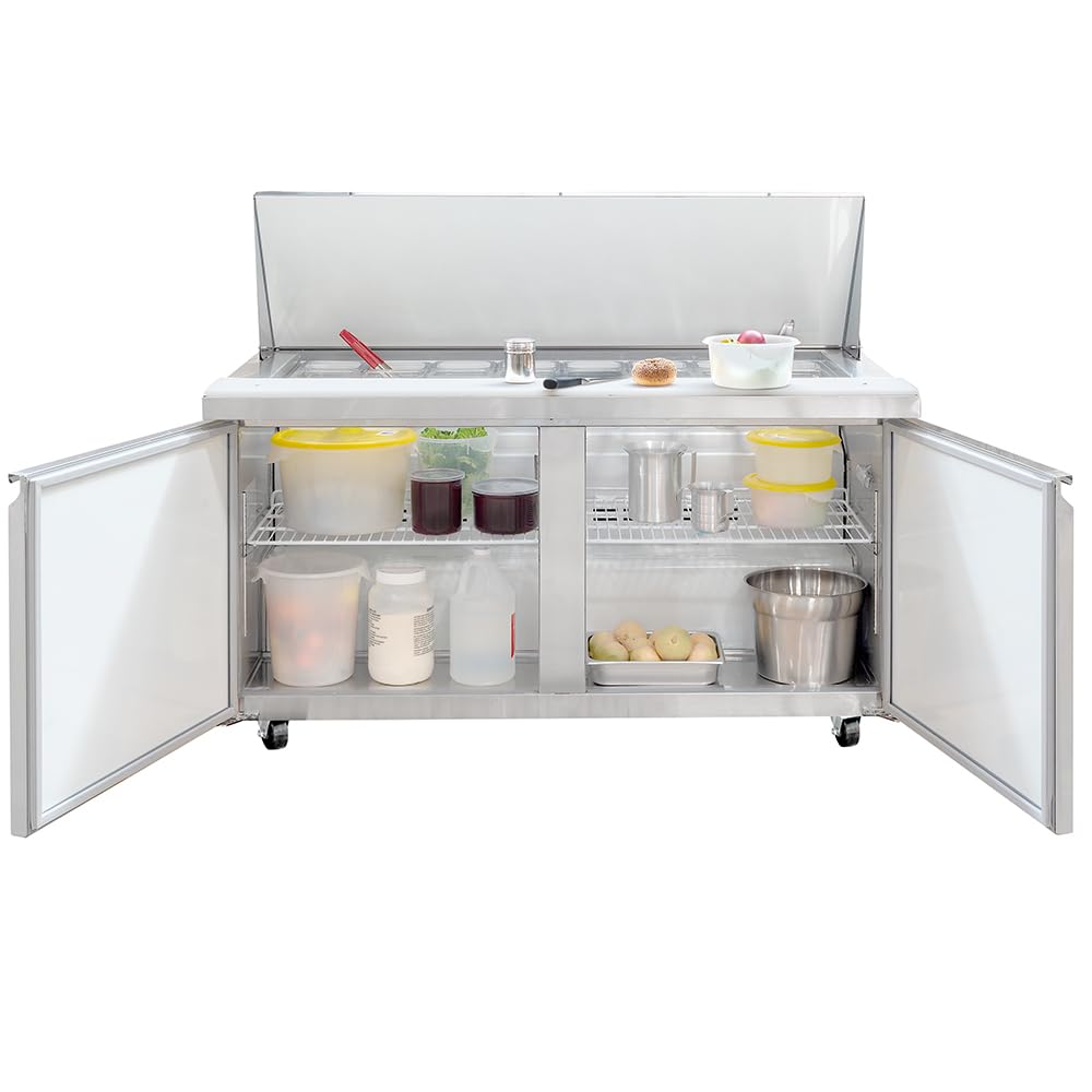 60 1/5" Mega Top Sandwich/Salad Prep Table w/Refrigerated Base by MOTAK – 65.35x38.98x49.21, In Description, Check Images, Model MST-60-24-X