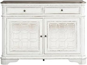 Starlight Canyon Home Solid Wood Kitchen Buffet with Drawers and Cabinets, Sideboard Buffet Cabinet with Storage for Dining Room, White