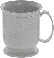 Cambro Shoreline Collection 8 Oz Speckled Grey Plastic Insulated Mug - 3 1/2" Dia x 4" H
