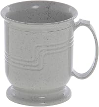 Cambro Shoreline Collection 8 Oz Speckled Grey Plastic Insulated Mug - 3 1/2" Dia x 4" H