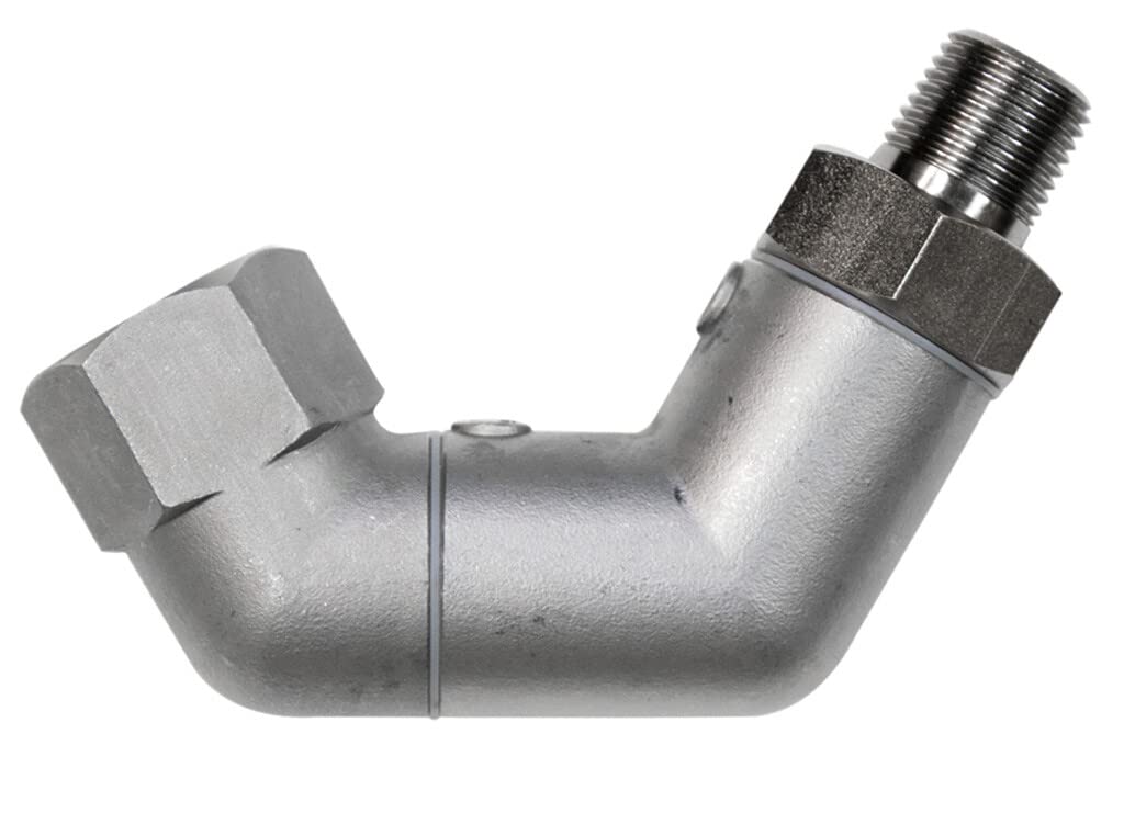 BK Resources Commercial SwivelPro 1/2" Gas Hose Connector – 7" Wide, Stainless Steel, 1/2 Inch Diameter, Model BKG-50SW