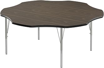 Correll Melamine Activity Tables with Walnut Finish AM60-FLR-01-14-09