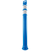 Portable Delineator Post w/ 3" Reflective Bands by Global Industrial – Polyethylene, Blue, Model RD10-R6P-Blue