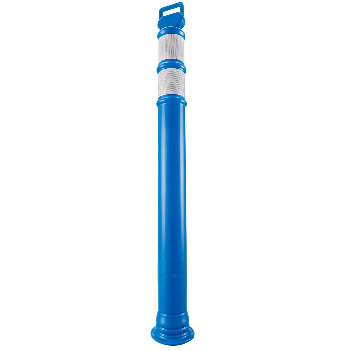 Portable Delineator Post w/ 3" Reflective Bands by Global Industrial – Polyethylene, Blue, Model RD10-R6P-Blue