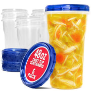 Stock Your Home 48 oz / Clear / 1.5 quarts Container Sets