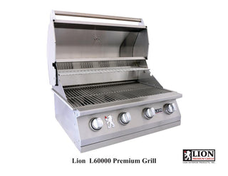 Best of Backyard Built in BBQ LP 32" and Double Door w/Towel Rack by Lion Premium Grills – Stainless Steel, Model L-60000