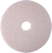 Kleenline Pro 17" Polishing Floor Pad, 262038, FullCycle Round, White | 5/Case