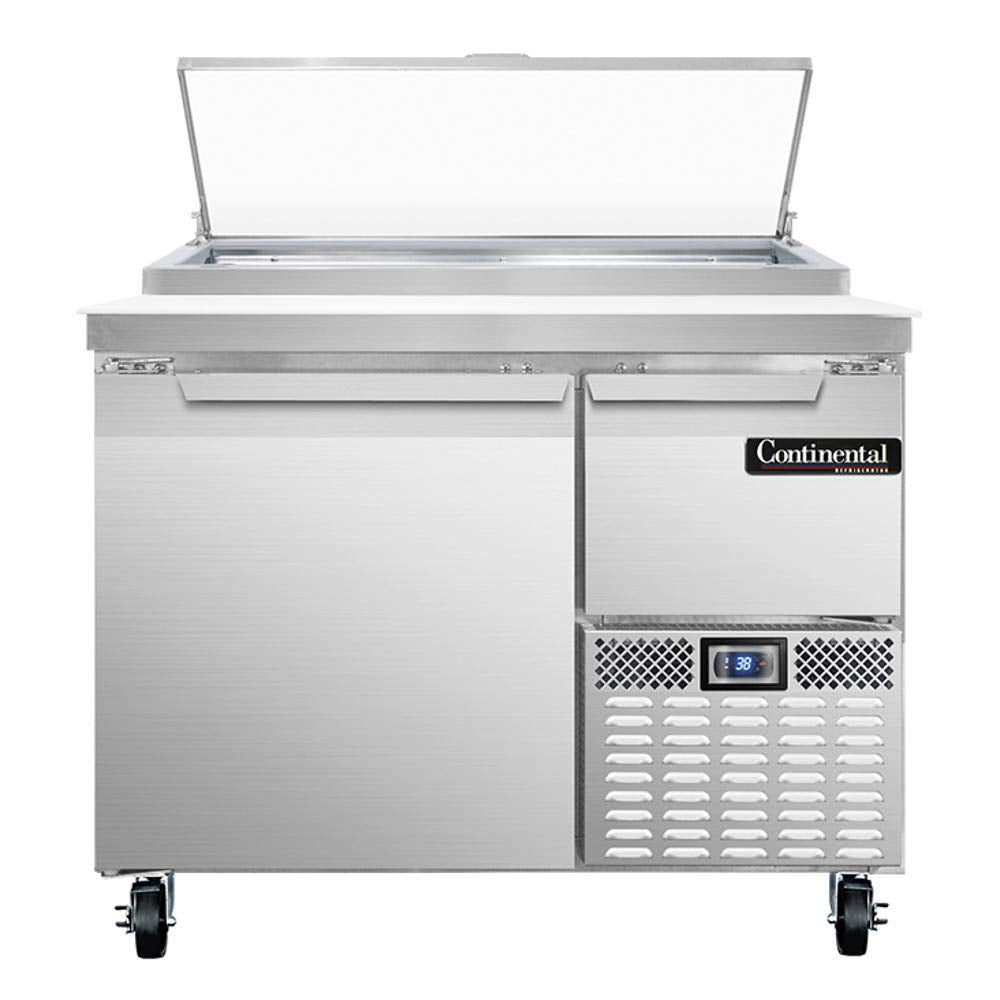 Single Section Pizza Prep Table by Continental Refrigerator – 12.0 cubic_feet, Model cpa43