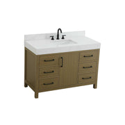 Elegant Kitchen and Bath 48" Single Bathroom Vanity in Chestnut Brown by Elegant Lighting – unspecified, Wood, Chestnut Brown, Model VF60648MCB-BS