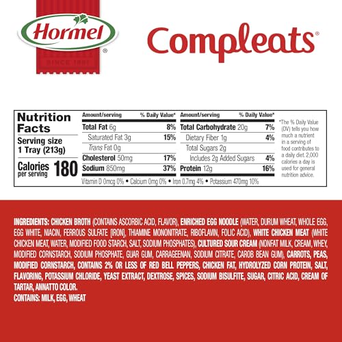HORMEL COMPLEATS Chicken & Noodles / 7.5 Ounce (Pack of 7) / 1 Noodle