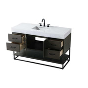 Caroline Bathroom Vanity Mocha Brown by Lighting Design – Wood, Mocha Brown, Model 5608114