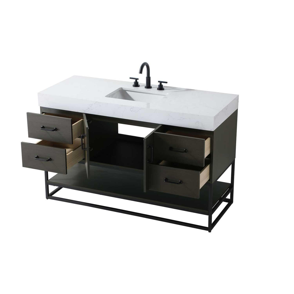 Caroline Bathroom Vanity Mocha Brown by Lighting Design – Wood, Mocha Brown, Model 5608114