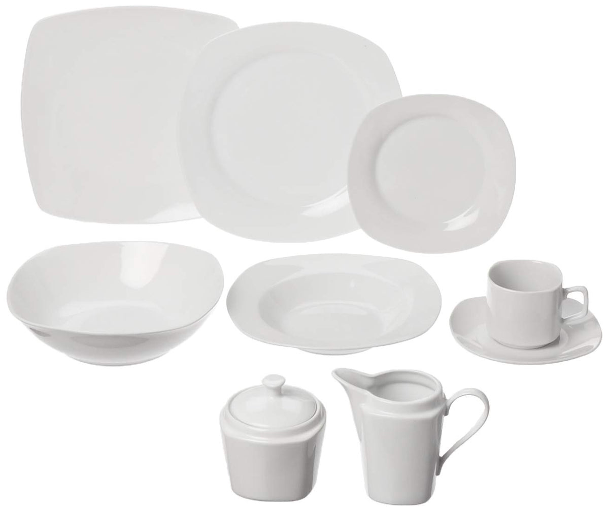 10 Strawberry Street White / Square / One Size Dinnerware Sets