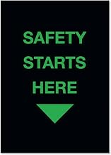 Notrax 194 Safety Message Mat, Safety Starts Here, 4'x6',Black, 194SSH46BL | 194SSH35BL