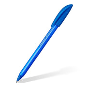 4320 Stick Ballpoint Pens Medium 8 Pack Blue by STAEDTLER – 1 count (Pack of 8), Blue, Model STAE-4320M-BLUE-8ENV