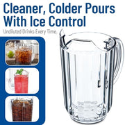 Carlisle FoodService Products Transparent / 48 Ounces (Pack of 6) / Polycarbonate Jugs