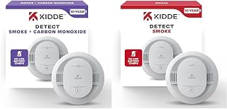 Kidde Smoke & Carbon Monoxide Detector with Smoke Detector, 10-Year Battery Powered Bundle