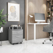 Techni Mobili Grey / Regular / Modern Vertical File Cabinets