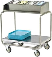 216 Tray & Silver Cart with (5) 1/4 Size Pans, Open Style, for (130) 16" x 22" Trays
