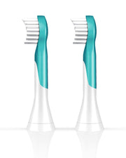 HX6032/05 Mini Brush Heads for Sonic Toothbrush by PHILIPS – 2 Count (Pack of 1), Rubber, Black, White, Model HX6032/33