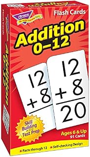 Flash Cards Addition 0-12 91/Box Learning Materials Math T-53101 Trend Enterprises Inc.