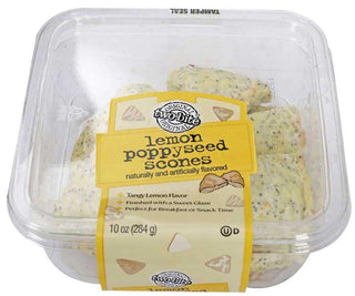 Lemon Poppyseed Scones by TWO BITE – 10 Ounce (Pack of 24), Pack of 24