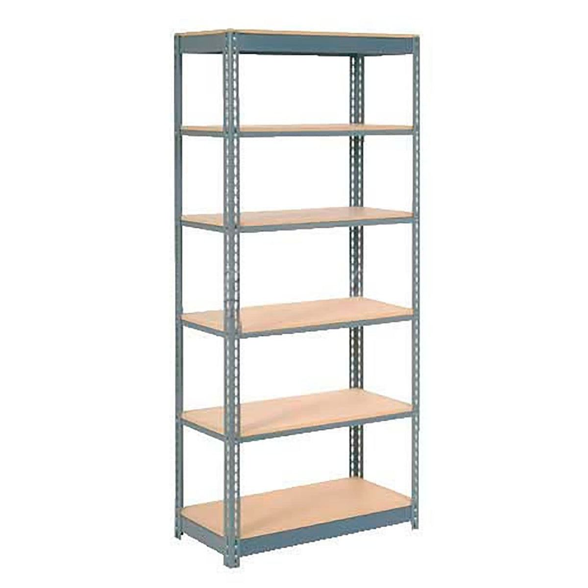 Heavy Duty Shelving 36" W x 12" D x 96" H with 6 Shelves by Global Industrial – 6, Alloy Steel, Grey, Model 717355