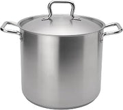 Browne Foodservice Elements 16 Quart Stainless Steel Stock Pot w/Cover, NSF