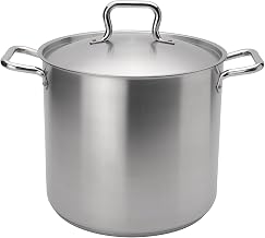 Browne Foodservice Elements 16 Quart Stainless Steel Stock Pot w/Cover, NSF