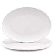 Yalong Porcelain Serving Platters, 14 Inch Oval, Set of 2, White