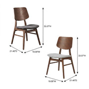 Solid Wood Fabric-Upholstered Dining Chairs Set of by Starlight Canyon Home – Solid Wood, MDF, Fabric (100% Polyester), Foam, Grey, Pack of 4