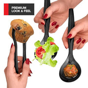 Stock Your Home Black / 9.5 inches x 2.5 inches / Contemporary Spoons