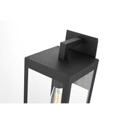William One Light Outdoor Wall Sconce Black by Lighting Design – Iron, Black