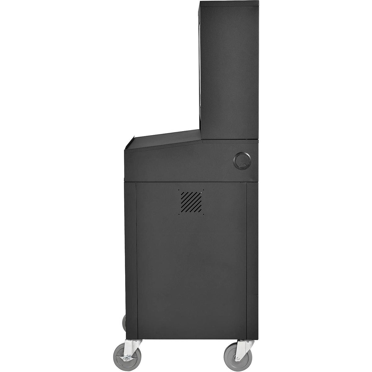 Mobile Security LCD Computer Cabinet Enclosure by Global Industrial – Alloy Steel, Black, Model 239115BKA